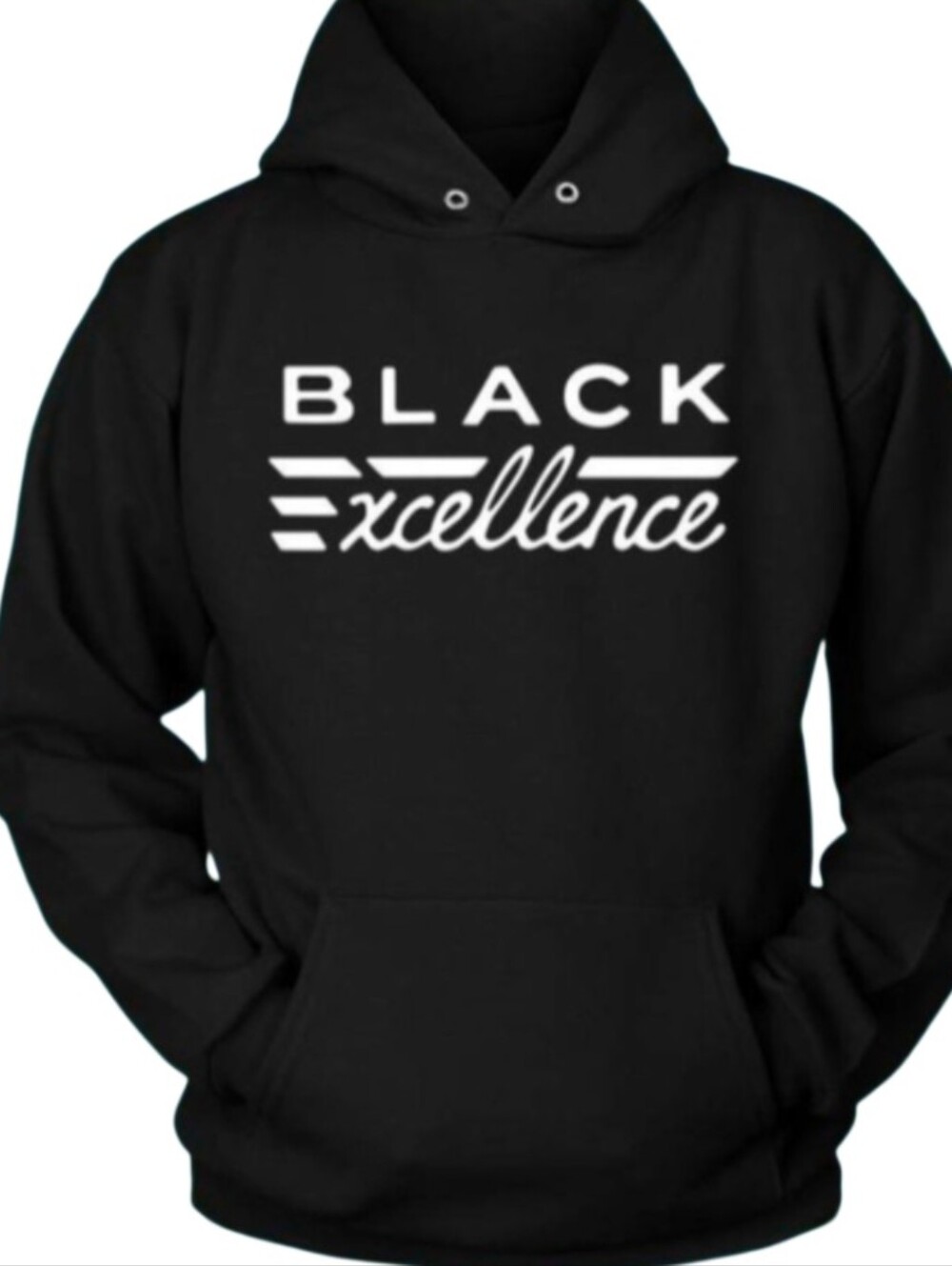 Houston White Men's Black Excellence Hoodie XS 🎉Host Pick🎉